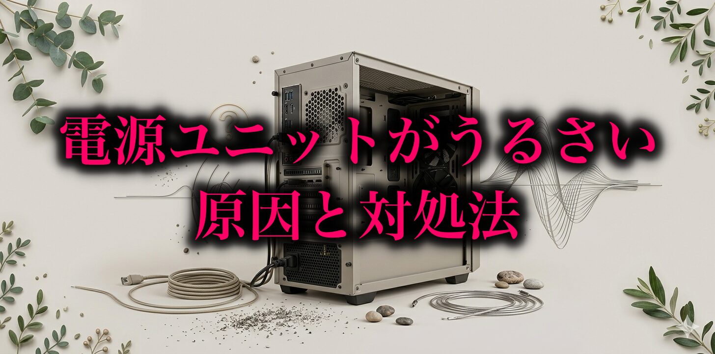 電源ユニットがうるさい原因と対処法